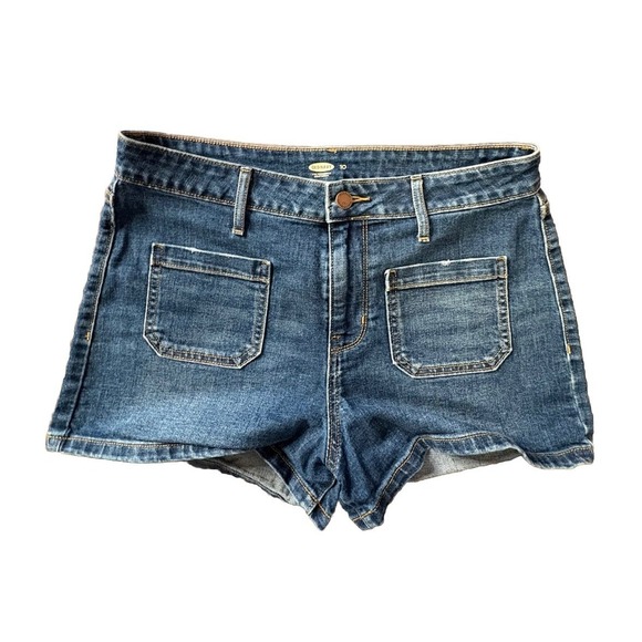 Old Navy Pants - Old Navy Womens Jean Shorts California Stretch Blue Denim size 10 High Rise
